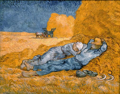 "Rest from Work" by Van Gogh, Wikipedia Commons