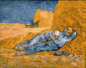 "Rest from Work" by Van Gogh, Wikipedia Commons